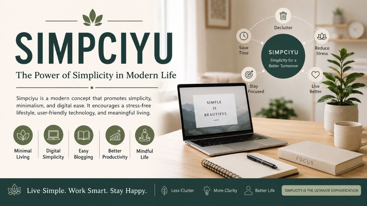Simpciyu: The Modern Concept of Simplicity, Digital Ease, and Minimal Living