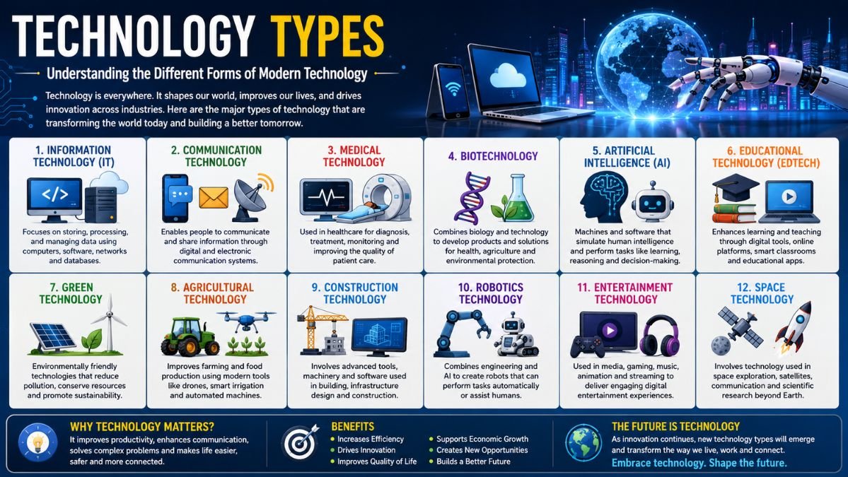 Technology Types: Understanding the Different Forms of Modern Technology